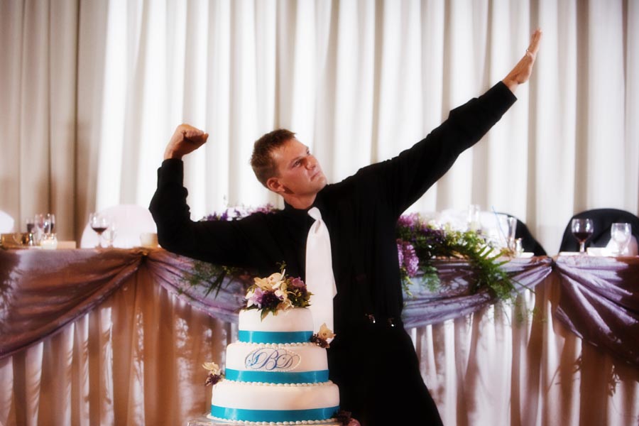 Edmonton Wedding Photographer - Wedding Photography in Edmonton - Wedding Day Hulk Hogan Impression